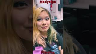 Double lip piercingmadysips piercinglovers septumpiercing beauty piercinglove piercings [upl. by Nylg265]