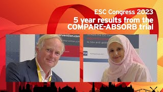 5 year results from the COMPAREABSORB trial  ESCcongress 2023 [upl. by Onifur]