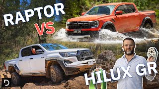 Toyota HiLux GR Sport Vs Ranger Raptor Showdown Which Offroader Reigns Supreme in the Real World [upl. by Xuaeb902]