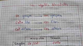 Les adjectifs démonstratifs صفات الإشارة [upl. by Vivie]