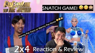 RuPaul’s Drag Race UK vs The World 2x4 “Snatch Game”  Reaction and Review [upl. by Aneelahs]