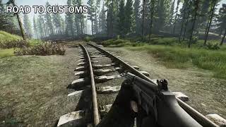 Road to Customs Exit Location Shoreline With Map  Escape From Tarkov [upl. by Yatnoj485]