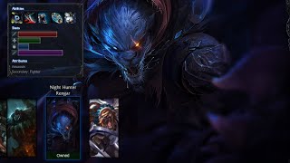 Night Hunter Rengar Skin Spotlight Gameplay 1080p HD [upl. by Etnuaed]