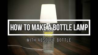 DIY BOTTLE ART  HOW TO MAKE A BOTTLE LAMP  BOTTLE ART IDEA [upl. by Tadio]