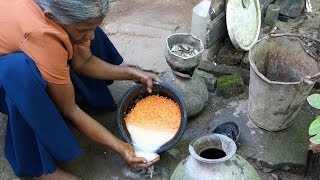 Dhal curry  Sri Lankan recipe filmed in a village  Red lentils  Parippu curry [upl. by Jonis]