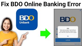 How To Fix BDO Online Banking Error 2024 [upl. by Elades]