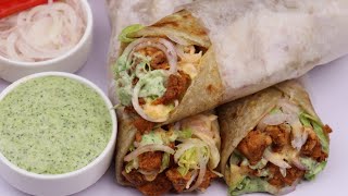 Chicken Tikka Paratha Roll By Recipes of the World [upl. by Aihsenot]