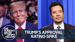 Trumps Approval Rating Surges to 54 Jin Makes His Solo Tonight Show Debut  The Tonight Show [upl. by Fenner]