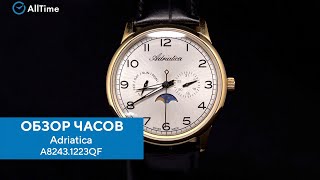 Обзор часов Adriatica A82431223QF Швейцарские наручные часы Alltime [upl. by Aizti]