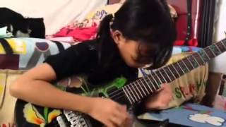 Arpeggios from hellbyYngwie Malmsteen coverAyu gusfanz 9 years Old from Indonesia [upl. by Brett]