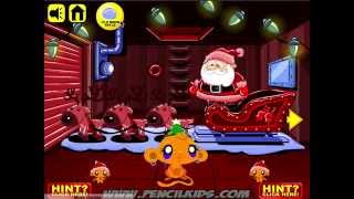 Monkey Go Happy North Pole Walkthrough [upl. by Yessak]