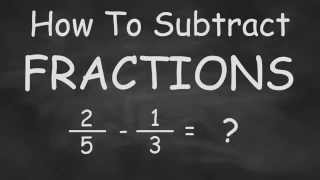 How To Subtract Fractions  Quick and Easy Fractions [upl. by Aliak]