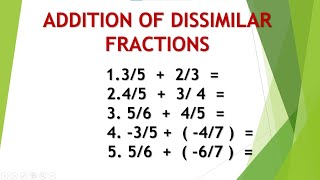 G7Q1WEEK 8 ADDITION OF DISSIMILAR FRACTIONS [upl. by Meredi]