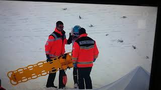 Skifliegen 2018 WM Oberstdorf Michael Hayboek Sturz [upl. by Ydderf]