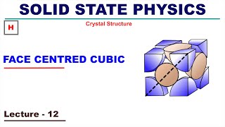 Face Centred Cubic FCC  Crystal Structure [upl. by Theron]