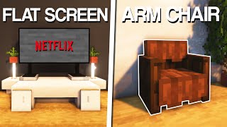 Minecraft 10 Living Room Design Ideas [upl. by Eddie]