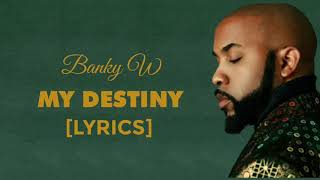 Banky W  My Destiny Lyric Video [upl. by Annayrb150]