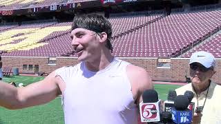 Gopher Players  PostPractice Media Availability  Aug 13 2024 [upl. by Ziladnerb]