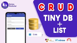 CRUD Tiny DB  List  Kodular  MIT App InventorAppybuilderThunkable [upl. by Evvy36]