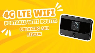 PORTABLE WIFI  ALL NETWORK  TP LINK M7350  4G LTE   UNBOXING [upl. by Nnylyam]