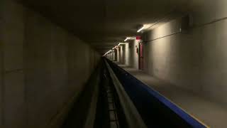 Driverless Train ride from Airside to Landside terminal at Pittsburgh International Airport PGH Pa [upl. by Greenfield]