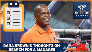 Astros GM Dana Brown on manager search and more [upl. by Rim396]