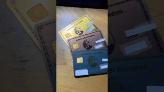 ALL 3 AMEX GOLD CARD DESIGNS amexgold amexrosegold amexwhitegold creditcard asmr finance [upl. by Acissaj]