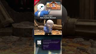 Sans Custom Moveset  Mod Showcase SSBU  supersmashbrosultimate undertale sans smashmods [upl. by Stanwood439]