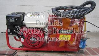 Portable SCUBA or Paintball Compressor  Coltri MCH6 [upl. by Adiaj]