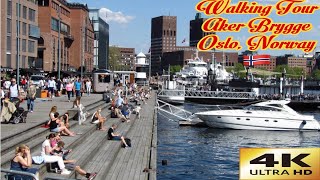 Beautiful Sunny Walking Tour from Aker Brygge to Tjuvholmen  Oslo Norway 🇳🇴  travel europe [upl. by Dougal695]