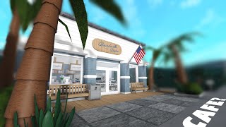 i built a beach cafe in bloxburg [upl. by Vikky]