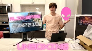 Alienware AW2721D UnboxingA 240hz 1440p Gaming Beast [upl. by Aicaca]