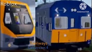 Roblox Trainways Livestream 4 [upl. by Panter]