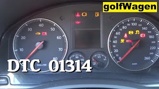 VW Golf 5 01314 no start ECM no signal communication [upl. by Svensen]