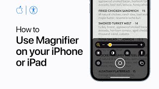 How to use Magnifier on your iPhone iPad or iPod touch  Apple Support [upl. by Ikiv853]