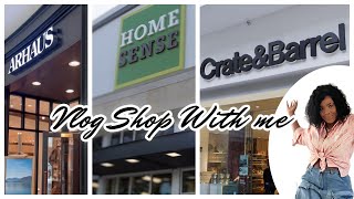 Home Haven Vlog Shopping at HomeSense Crate and Barrel and Arhaus [upl. by Brandice885]