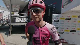 Neilson Powless  Interview at the start  Stage 7  Tour de Suisse 2023 [upl. by Post460]