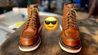 Red Wing 10875Resoled Vibram ChristyStorm Welt redwingboots redwingheritage cobbler [upl. by Airlia]