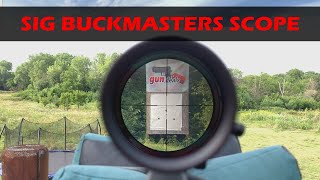 Sig Buckmasters Scope BDC Reticle  Torture Test and Shooting Review [upl. by Moth]