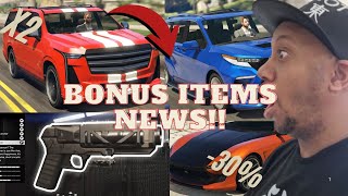 PROMO BONUS ITEMS RARES ET NOUVEAUTÉS SUR GTA ONLINE DE LA SEMAINE DU 21112024 [upl. by Uv]