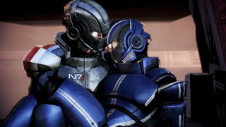 Mass Effect 3 Modded Kaidan AlenkoMale Shepard Romance [upl. by Airotkciv]