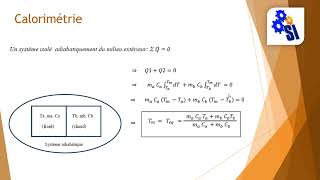 Calorimétrie avec application [upl. by Aicatsue]