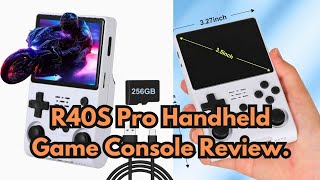 R40S Pro Handheld Game Console Review [upl. by Luapsemaj]