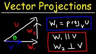 Calculus 3  Vector Projections amp Orthogonal Components [upl. by Asilenna276]