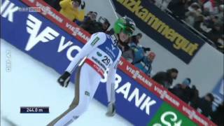 Peter Prevc Skiflug WM Kulm 2016 244m  HR ORF [upl. by Sally525]