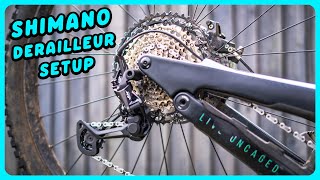 How To Install And Adjust A Shimano Derailleur  MTB Maintenance [upl. by Allehc]