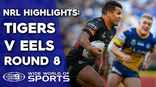 NRL Highlights Parramatta Eels v Wests Tigers  Round 8 [upl. by Itnuahsa]