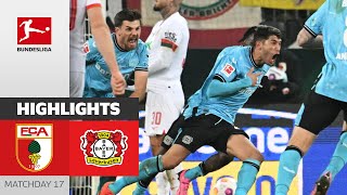 quotBuzzer beaterquot for Leverkusen  FC Augsburg  Bayer 04 Leverkusen 01  Highlights  MD 17 – 2324 [upl. by Anahpets]