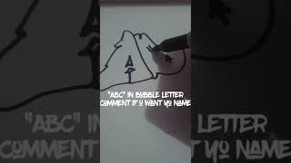 How To Draw Bubble Letters quotABCquot Tutorials Graffiti reels bubbleletters drawing graffitiart [upl. by Airtemad222]