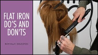 Flat Iron Dos and Donts  Straightening Your Hair THE RIGHT WAY [upl. by Polad]